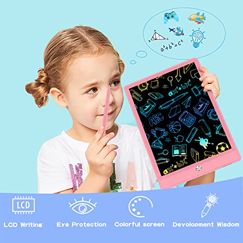 LCD Writing Tablet,10 Inch Drawing Tablet Kids Tablets Doodle Board Electronic Digital Drawing Board for Adults and Kids Ages 3+ (Pink) by mloong