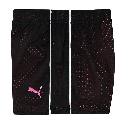 PUMA Big Girls' Active Double Mesh Short, Black, 7 (Small) from Big Girls' PUMA (Apparel Group)