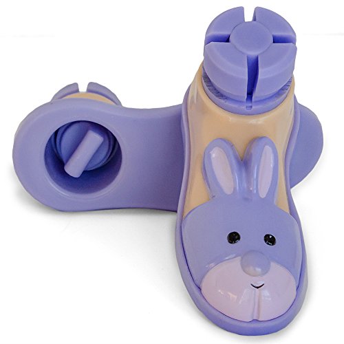Bunny Slipper Walker Ski Glides for 1" Walker Tubes (Purple) by Top Glides