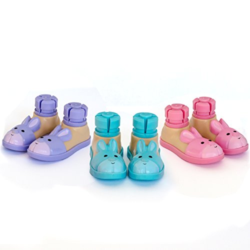 Bunny Slipper Walker Ski Glides for 1" Walker Tubes (Purple) by Top Glides