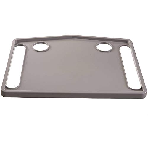 DMI Walker Tray With Cup Holders, Walker Tray For Folding Walkers, Gray by DMI