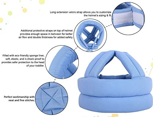 Simplicity Baby Safety Helmet Toddler No Bumps Head Protection Cap Blue from 