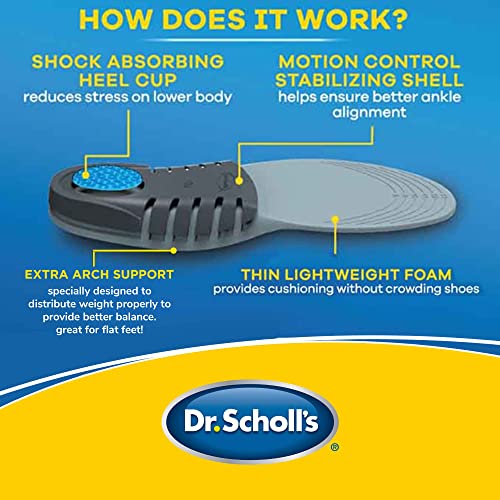 Dr. Scholl's Stabilizing Support Insole with Motion Control, Improves Posture, Arch Support and Balance (Men's 8-14) from Scholl's Wellness Company