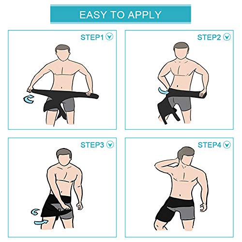 Hip Brace, Thigh Support with Lumber Belt Sciatica Relief Wrap Groin Support, Adjustable Hamstring Compression Sleeve for Pulled Injury Strain Tendonitis and Recovery, Fits Men Women from Yosoo Health Gear