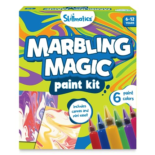 Skillmatics Marbling Magic Paint Kit for Kids | Art & Craft Activity, Gifts, Water Marbling Kit for Ages 6-12 from Grasper Global Inc Private