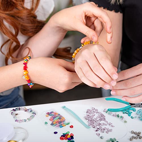 Hapinest Gemstone Jewelry Designer Kit | Make Your Own Bracelets, Earrings, and Rings Crafts for Girls Ages 12 Years and Up Teens and Women by IG Trading LLC