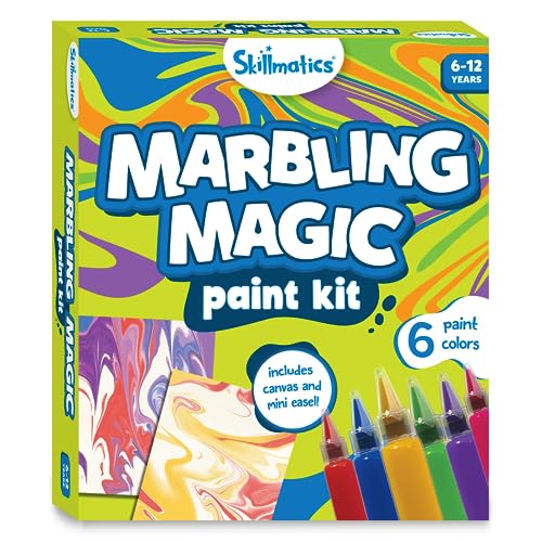 Skillmatics Marbling Magic Paint Kit for Kids | Art & Craft Activity, Gifts, Water Marbling Kit for Ages 6-12 from Grasper Global Inc Private