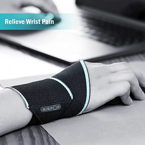 AIRPOP Wrist Wraps (2 Pack), FLEX Wrist Brace with Thumb Support (2022 Jun Upgraded), Wrist Compression Straps for Workouts, Gymnastics, Weightlifting, Men, Women, Fit Left and Right Hands from AIRPOP