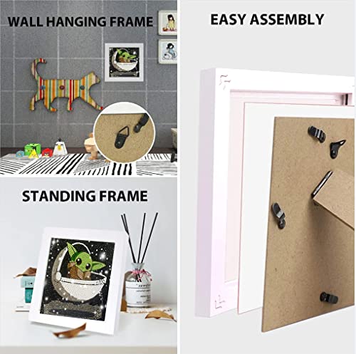 Diamond Painting Kits for Kids, 5D Full Drill Cartoon Diamond Art with Wooden Frame Diamond Dotz for Kids Ages 6-8-10-12 7X7 inch by Eiazuiks