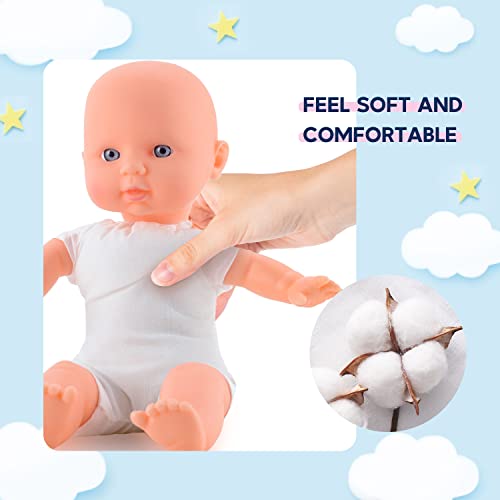 Twins Baby Doll-Toy Choi's 12 inch Soft Body Baby Doll,with Milk Bottle, Pacifier, Doll Bibs and Clothes for Baby,Toddlers,1,2,3,4 Years Old Boys and Girls Ideal Gifts by Toy Choi's