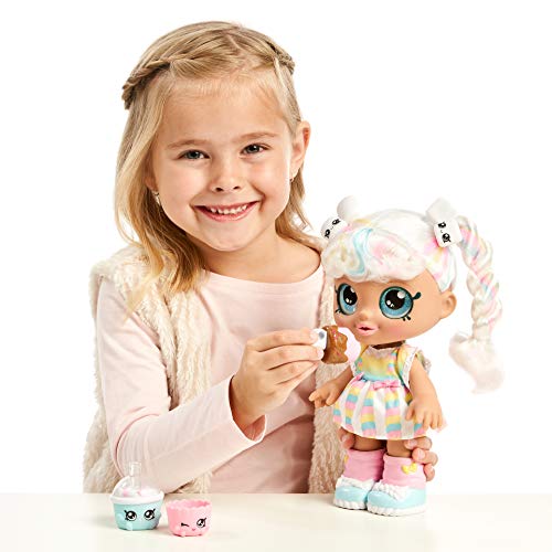 Kindi Kids Snack Time Friends - Pre-School Play Doll, Marsha Mello - for Ages 3+ | Changeable Clothes and Removable Shoes - Fun Snack-Time Play, for Imaginative Kids by Moose Toys LLC