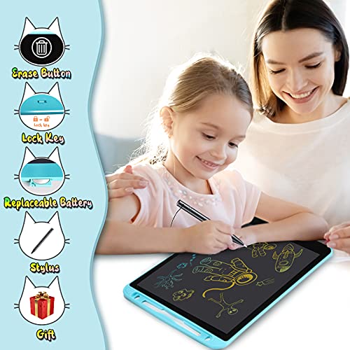 Kids Toys for 3 4 5 6 7 8 Year Old Boys Girls: LCD Writing Tablet 10inch Coloring Toddler Drawing Pad Educational Doodle Board Electronic Drawing Board Travel Learning Toy Kid Birthday Gifts Age 3-5 from SHANTOU DEYIDA SCIENCE AND TECHNOLOGY LTD.