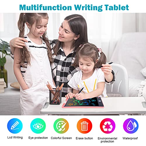 LCD Writing Tablet 2 Pack, 8.8 Inch Doodle Board Colorful Drawing Pad for Kids, Skidwedy Erasable Electronic Painting Pads, Learning Educational Toy Gift for 3+ Years Old Girls Boys Toddlers by Skidwedy