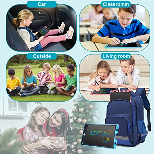 LCD Writing Tablet 2 Pack, 8.8 Inch Doodle Board Colorful Drawing Pad for Kids, Skidwedy Erasable Electronic Painting Pads, Learning Educational Toy Gift for 3+ Years Old Girls Boys Toddlers by Skidwedy