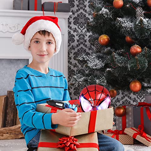 Licputalch Superhero Toys for boys 4-6 with Superhero Man Capes and LED Mask, Superhero Toys and Costume Gloves, Slap Bracelets and Climbing Man, Halloween Christmas Gifts for Kids from Licputalch