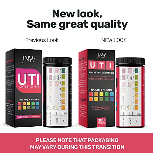 3-in-1 Urinary Tract Infection Test Strips - Home UTI Test Kit with eBook - UTI Home Test Kit with 100 Quick and Accurate UTI Test Strips - 100 Strips by JNW Direct from JNW Direct