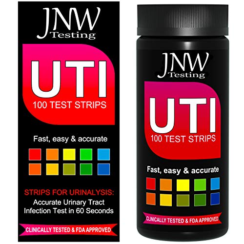 3-in-1 Urinary Tract Infection Test Strips - Home UTI Test Kit with eBook - UTI Home Test Kit with 100 Quick and Accurate UTI Test Strips - 100 Strips by JNW Direct from JNW Direct