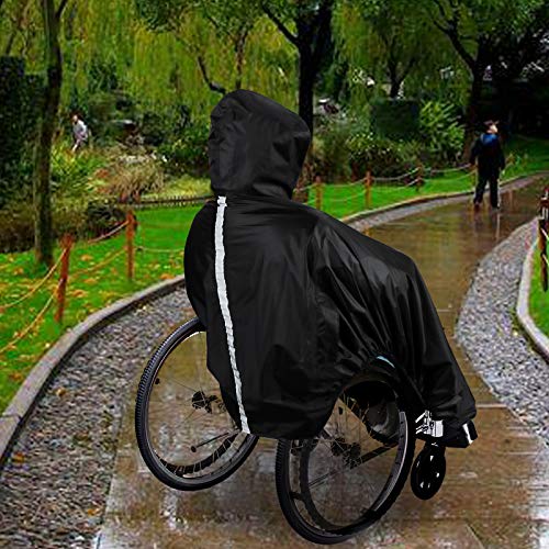 Anyoo Wheelchair Waterproof Poncho with Hood Reusable Cover perfect for Adult by Anyoo