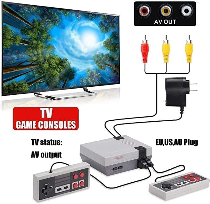 Retro Game Console,Classic Mini Retro Game Console, Classic Mini Console Built-in with 620 Classic Retro Gamesï¼AV Output,Plug and Play Video Game Console from Jusubb