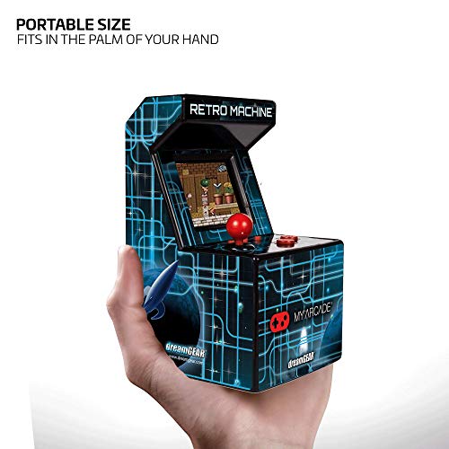 My Arcade Retro Machine Playable Mini Arcade: 200 Retro Style Games Built In, 5.75 Inch Tall, Powered by AA Batteries, 2.5 Inch Color Display, Speaker, Volume Control by My Arcade