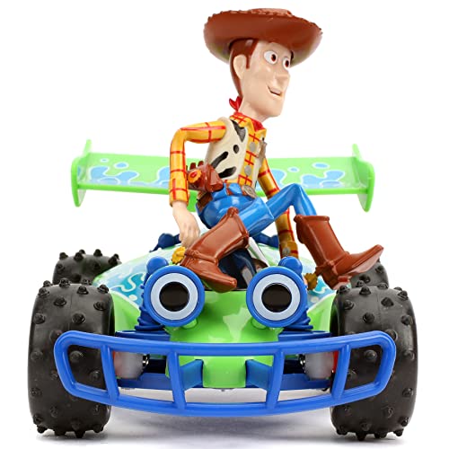 Jada Disney Pixar Toy Story 4 Turbo Buggy W/Woody Radio Control Vehicle, 2.4 Ghz, 1: 24 from Dickie Toys