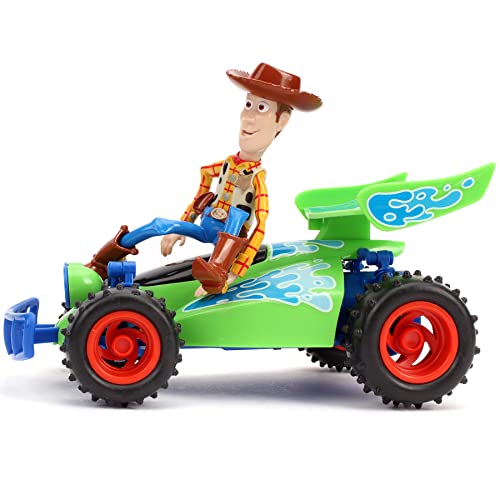 Jada Disney Pixar Toy Story 4 Turbo Buggy W/Woody Radio Control Vehicle, 2.4 Ghz, 1: 24 from Dickie Toys
