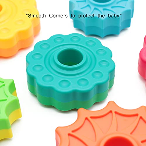 LBAIBB (1 PCS) Spinning Stacking Toys,Spin Toys ABS Plastic and Color Rainbow Design,Focus on Children Educational and Interactive Learning's Stack Toys, Suitable for Gifts for Boys and Girls by Lovebaby toy shop