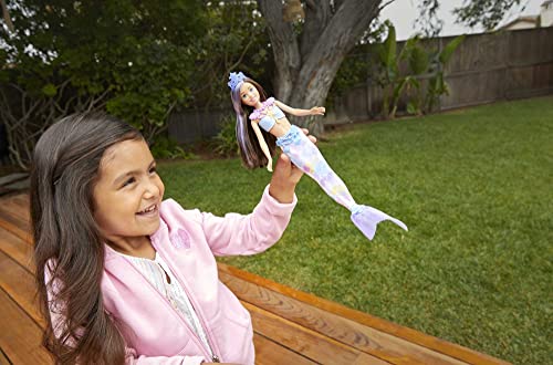 Barbie Mermaid Power Doll, Skipper with 10 Pieces Including Beachy Clothing, Mermaid Tail, Pet Butterfly & Accessories by Mattel