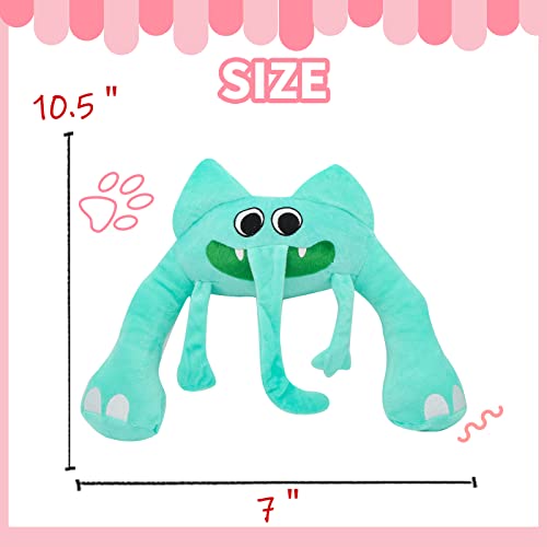 Nucucina Garten of Banban Plush Toy Green Elephant for Fans Gift 10'' Garten of Ban Ban Plush Soft Stuffed Figure Doll for Kids and Adults Great Birthday Gift by Nucucina