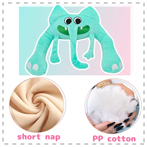 Nucucina Garten of Banban Plush Toy Green Elephant for Fans Gift 10'' Garten of Ban Ban Plush Soft Stuffed Figure Doll for Kids and Adults Great Birthday Gift by Nucucina