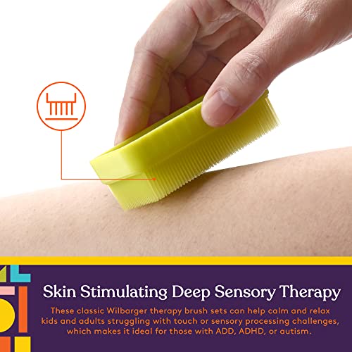 Special Supplies 8-Pack Sensory Brush Therapressure Therapy Brush for Occupational and Sensory Brushing, Stimulating and Calming Tools for Kids and Adults, Soft Flexible Bristles, Latex Free - Camo from Special Supplies