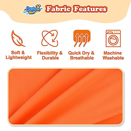 Boys Rash Guard Orange Swim Shirt Long Sleeve for Toddler Kids 7-8Y Rashguard Water Shirt UPF+ 50 Swimming Shirt by 