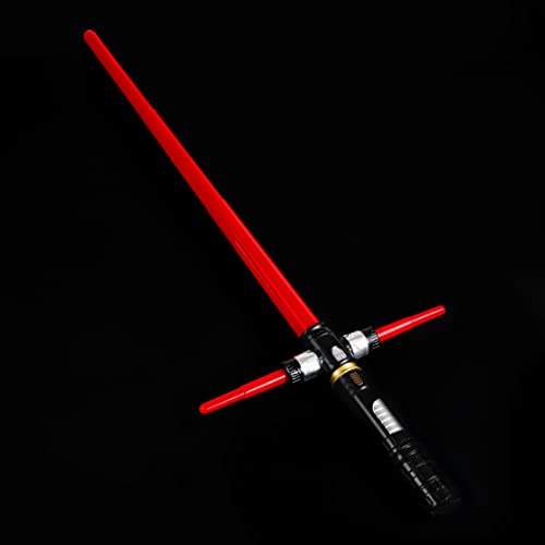 MewduMewdu Light up Saber Toy with Electronic Lights and Sound Effect for Kids and Adults, Red LED Retractable Force FX Saber Sword Toy as Party, Holiday, Birthday Gift by MewduMewdu