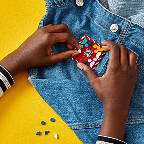 LEGO DOTS Disney Mickey and Minnie Mouse Stitch-On Patch 41963, DIY Toy Badge Making Kit to Decorate Clothes, Backpacks and More, Craft Kit for Kids Aged 8 Plus by LEGO
