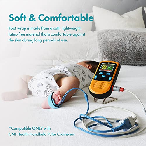 CMI Health SpO2 Sensor for Infants - Compatible ONLY with CMI Health âHandheld Pulse Oximeters - Overnight Monitoring - Soft & Comfortable, Latex-Free Material by Shenzhen Creative Industry