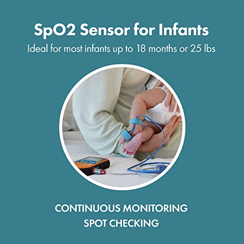 CMI Health SpO2 Sensor for Infants - Compatible ONLY with CMI Health âHandheld Pulse Oximeters - Overnight Monitoring - Soft & Comfortable, Latex-Free Material by Shenzhen Creative Industry