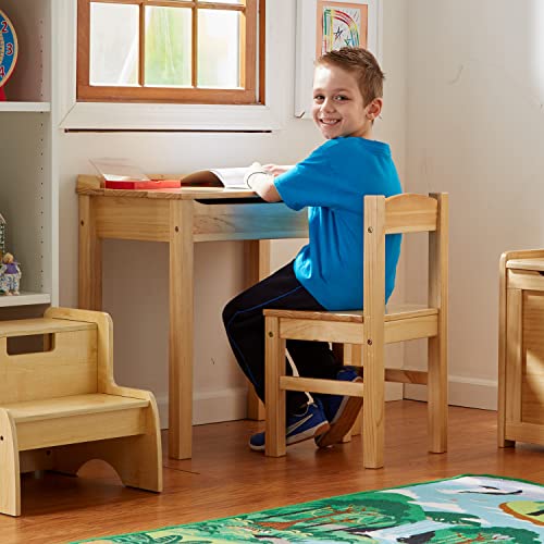 Melissa & Doug Wooden Lift-Top Desk & Chair - Honey by Melissa & Doug