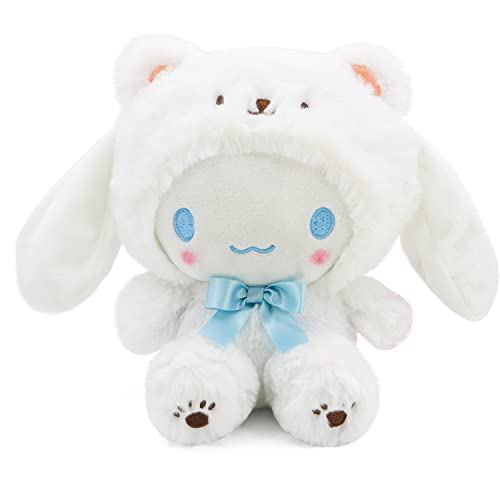 COAQAC Kawaii Cartoon White Bear Cross-Dressing Series Plush,Soft Plush Doll Cute Soft Toys, Plush Pillow Stuffed Animals Toy Birthday Gifts for Girls Kids (White Bear-D, 7.8in) by COAQAC