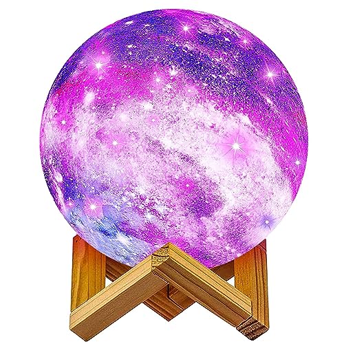 NSL Lighting Moon Lamp Galaxy Lamp 5.9 inch 16 Colors LED 3D Moon Light, Remote & Touch Control Lava Lamp Moon Night Light Gifts for Girls Boys Kids Women Birthday from NSL Lighting