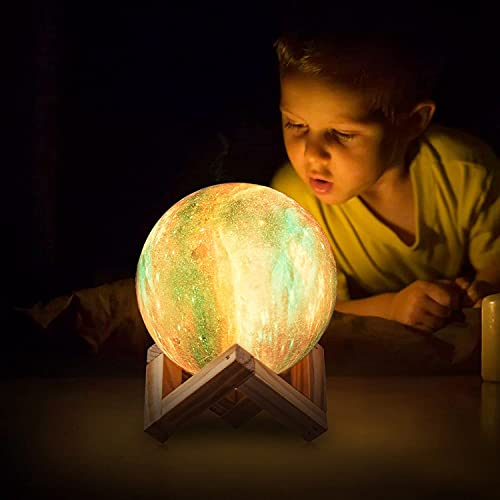 NSL Lighting Moon Lamp Galaxy Lamp 5.9 inch 16 Colors LED 3D Moon Light, Remote & Touch Control Lava Lamp Moon Night Light Gifts for Girls Boys Kids Women Birthday from NSL Lighting