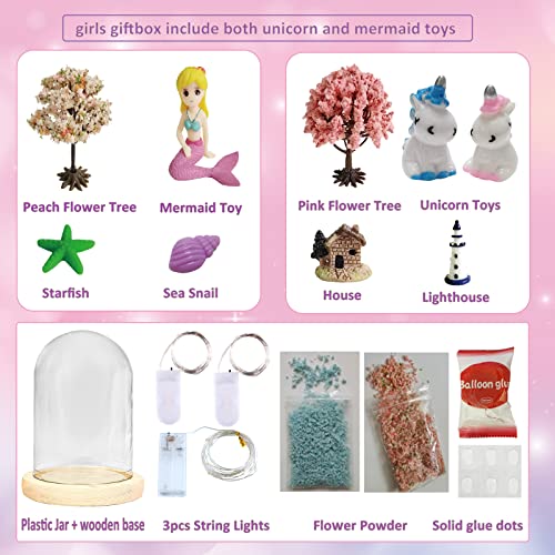 DIY Make Your Own Unicorn Night Light Girls Crafts-Unicorns Mermaid Girl Toy, DIY Craft Kit for Girls, Kids Arts Crafts Gifts for 5 6 7 8 Years Old Girls from Yike