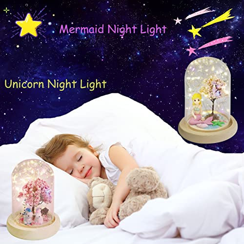 DIY Make Your Own Unicorn Night Light Girls Crafts-Unicorns Mermaid Girl Toy, DIY Craft Kit for Girls, Kids Arts Crafts Gifts for 5 6 7 8 Years Old Girls from Yike