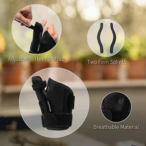 Thumb Splint Brace by BraceUP Right Left Hand Women and Men, Spica Splint, CMC Thumb Brace with Thumb Support, for Arthritis, Tendonitis, Carpal Tunnel Pain Relief and Thumb Sprain from 