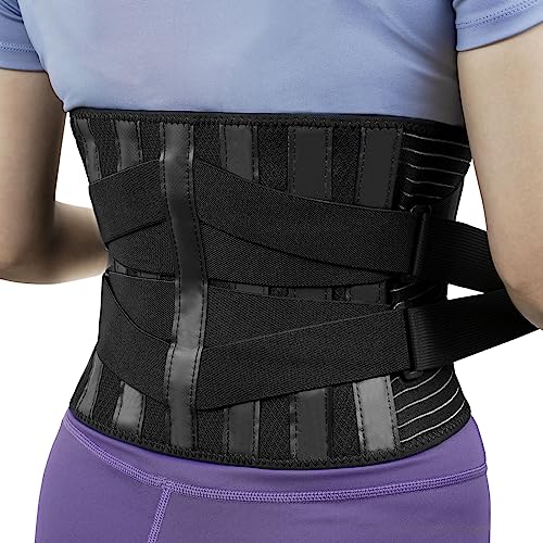 Back Brace for Lower Back Pain Relief with 7 Stays - Bracepost Ultra-Breathable Back Support Belt for Women Men, Adjustable Lumbar Support Belt for Herniated Disc, Sciatica, Scoliosis(Size: Large) by Bracepost