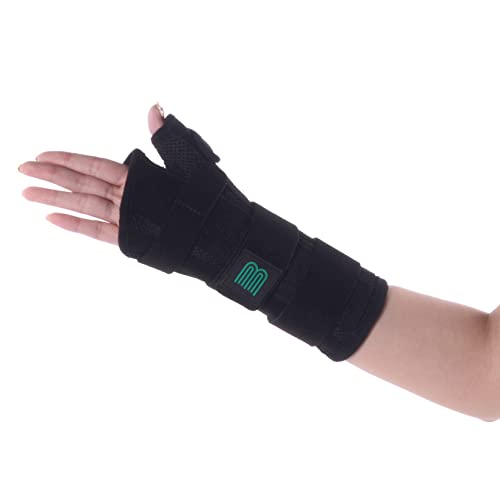 BounfendÂ® Wrist Brace With Thumb Spica Splint Stabilizer, Night Support for Arthritis Pain, Injury, Tendonitis, Sprain, Carpal Tunnel, Left Hand from BOUNFEND