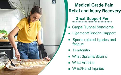 BounfendÂ® Wrist Brace With Thumb Spica Splint Stabilizer, Night Support for Arthritis Pain, Injury, Tendonitis, Sprain, Carpal Tunnel, Left Hand from BOUNFEND