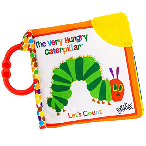 Let's Count Soft Book - World of Eric Carle The Very Hungry Caterpillar Baby Teething Crinkle Book from Kids Preferred