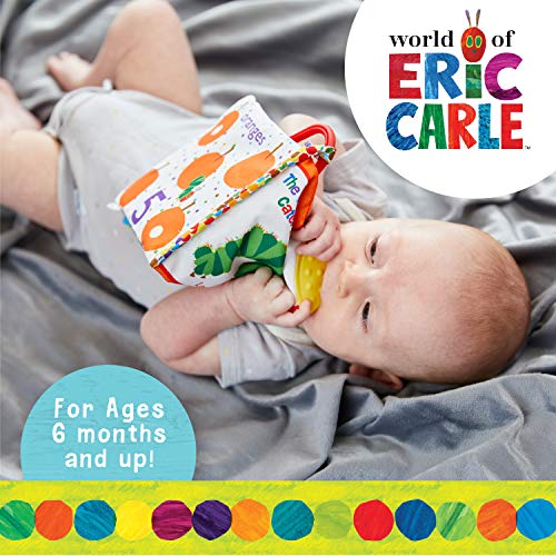 Let's Count Soft Book - World of Eric Carle The Very Hungry Caterpillar Baby Teething Crinkle Book from Kids Preferred