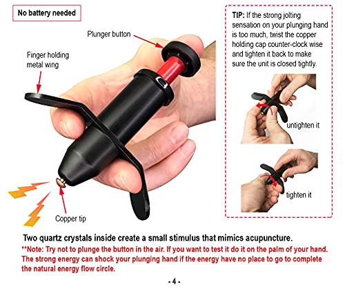 Trigger Point Stimulator Tool - Electric Current Sensation with No Needles No Battery from JOUNJIP