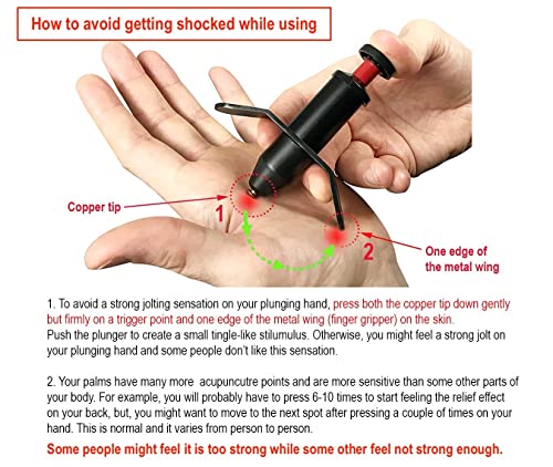 Trigger Point Stimulator Tool - Electric Current Sensation with No Needles No Battery from JOUNJIP